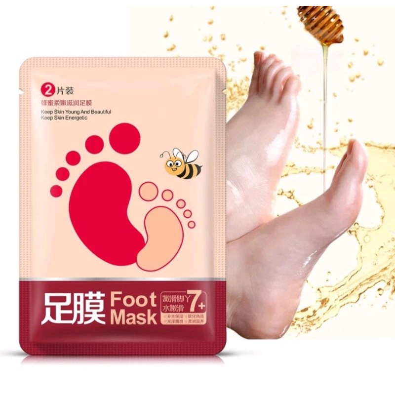 Foot Mask / Masker Kaki / Perawatan Kaki Tumit Pecah &amp; Mengangkat Sel-Sel Kulit Mati / Masker Kaki Melembutkan Kaki / Masker Kaki Atasi Kulit Kaki Kering Kasar Pecah-Pecah / Masker Kaki Merawat Tumit Pecah-Pecah / Masker Menghilangkan Kapalan &amp; Bau Kaki