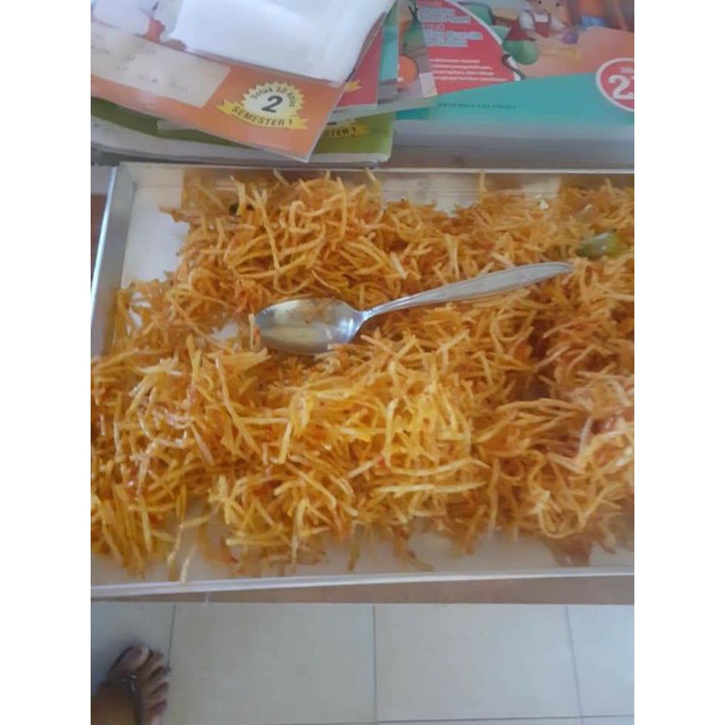 

kentang krispy pedas,manis