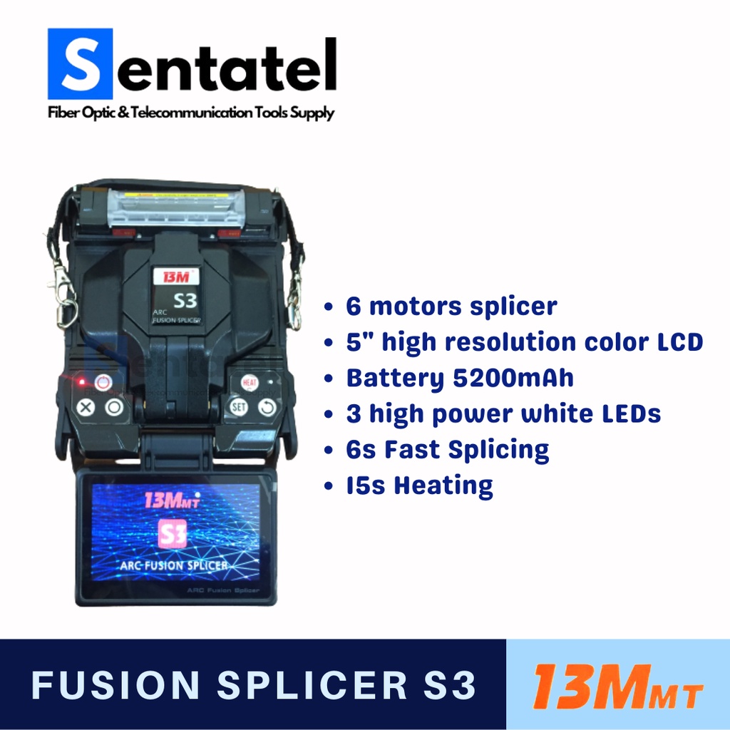 Splicer 13MMT S3 6 Motor Splicing Fiber Optic