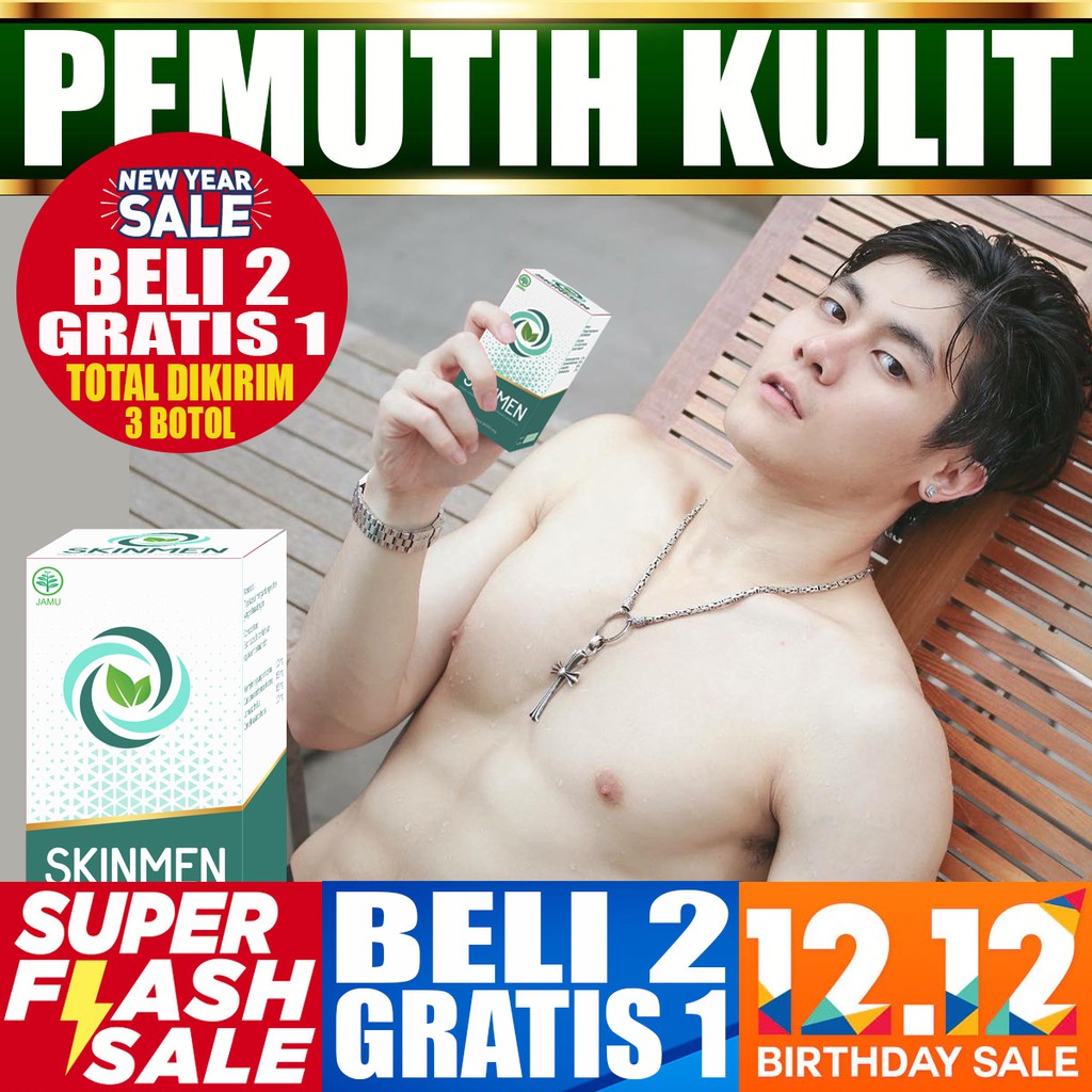 Skinmen Whitening Obat Pemutih Kulit Tubuh Pria Wanita Badan Glutamen Lachel Lapunzel Panacea Gluta Shopee Indonesia