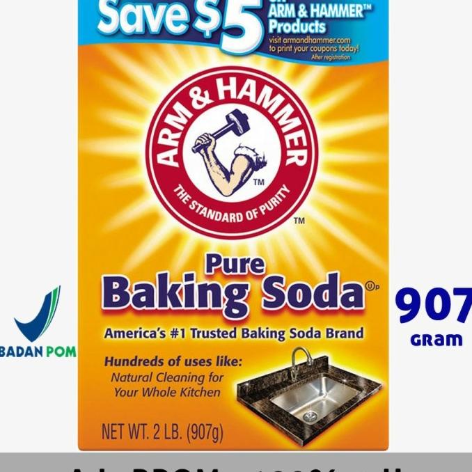 

BAKING SODA ASLI USA Merk Arm & Hammer Baking Soda 907 GR