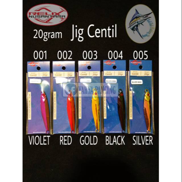 Metal Jig Centil 20gr Relix Nusantara