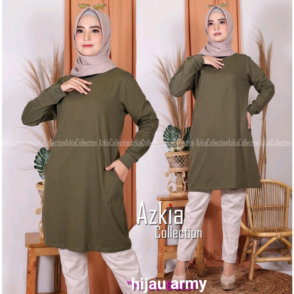 tunik kaos wanita bahan katun