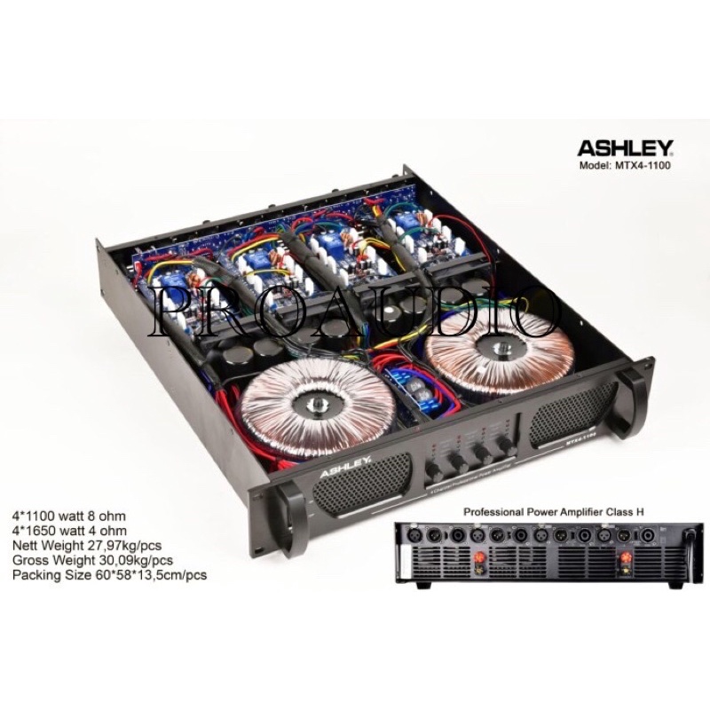 power ashley mtx4 1100 4 channel