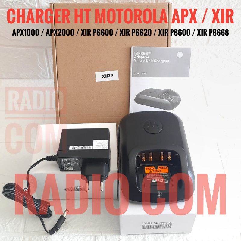 CHARGER HT APX1000 XIR P6620i XIR P6600 XIP P8668i ATS2500i / DESKTOP CHARGER HT MOTOROLA APX1000 XIR P6620i P6600 P9268 P8668 P8600 IMPRES