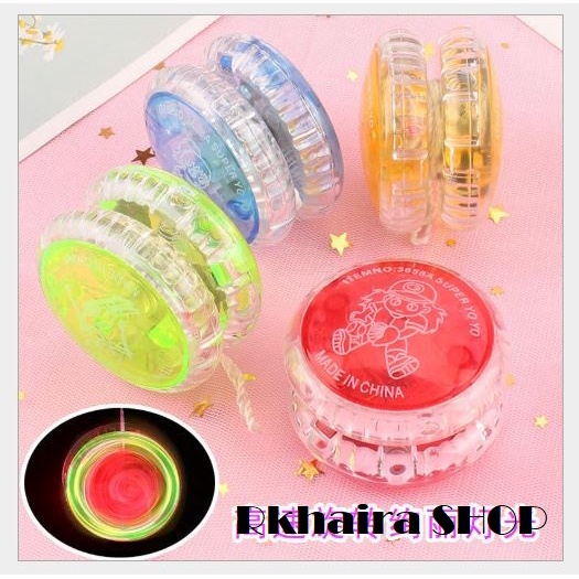 Mainan Anak Jadul Yoyo Nyala Lampu YouYou With Flash Keren Banget
