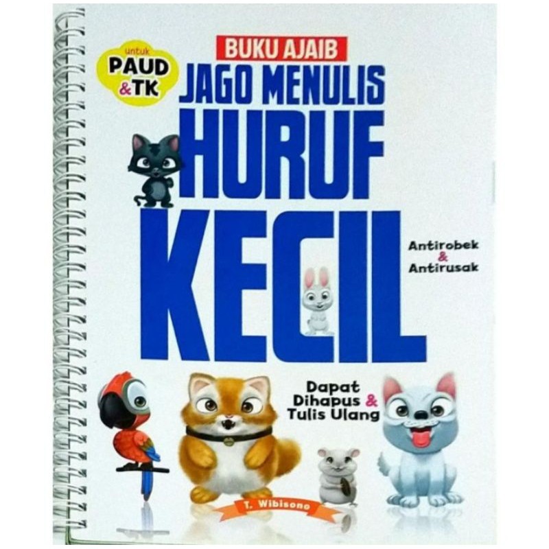 ORI buku ajaib jago menulis huruf kecil untuk TK paud penerbit penebar swadaya