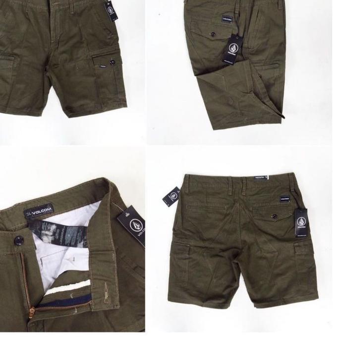 Diskon⭐ CELANA PENDEK CARGO VOLCOM FULL ACC LIKE ORI 5.5 STOK READY/Bisa COD/F⚡ASH SALE/「Ready Stok」