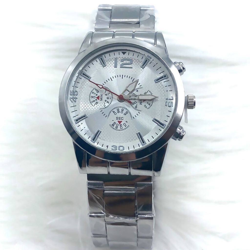 JAM TANGAN  Stainless Steel  SWS#02 WANITA BULAT RANTAI