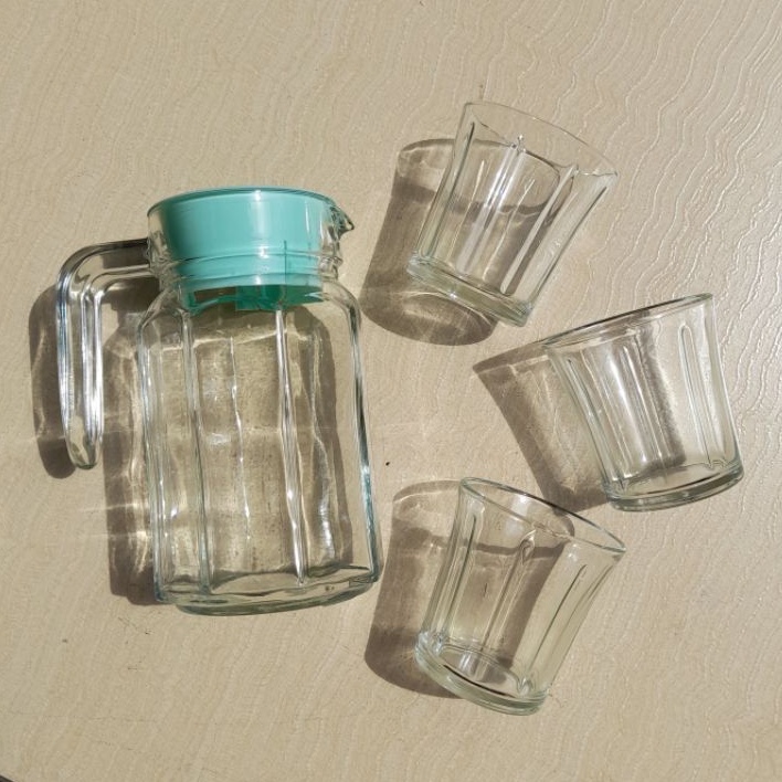 PITCHER MURAH 4 IN 1 KALEA pitcher murah pitcher cantik pitcher set kaca pitcher laca potcher restau