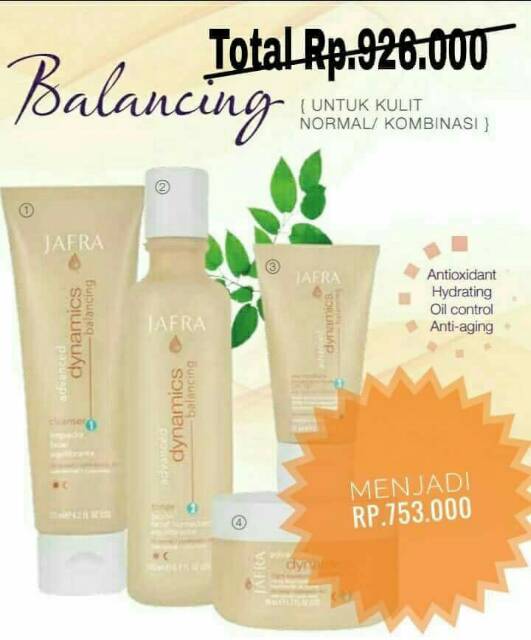 Set perawatan khusus kulit berminyak/kering/sensitif/normal