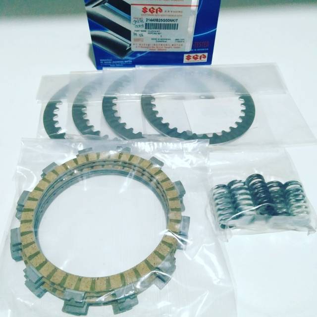 KAMPAS KOPLING+PER KOPLING+PLAT BESI KOPLING  SATRIA FU 150 PRODUK ASLI SUZUKI SGP 100%