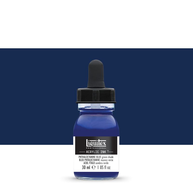 

ACRYLIC INK 30 ML PHTHALOCYANINE BLUE green shade LIQUITEX PROFESSIONAL
