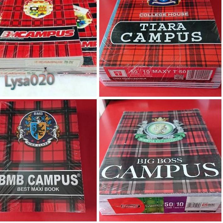 

Trend - Buku BMC BMB | BIG BOSS | TIARA CAMPUS isi 50 Lembar 1 pak isi 10 buku