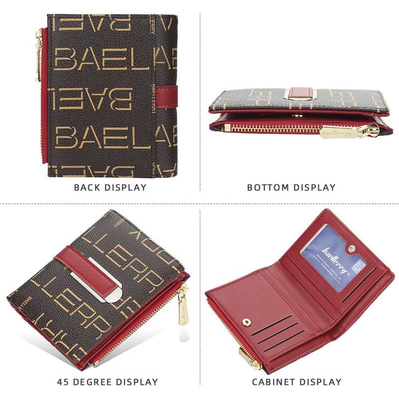 DOMPET LIPAT WANITA MINI IMPORT BAELLERRY ORIGINAL KULIT JENNIFER PENDEK KARTU KECIL BATAM MURAH ORI