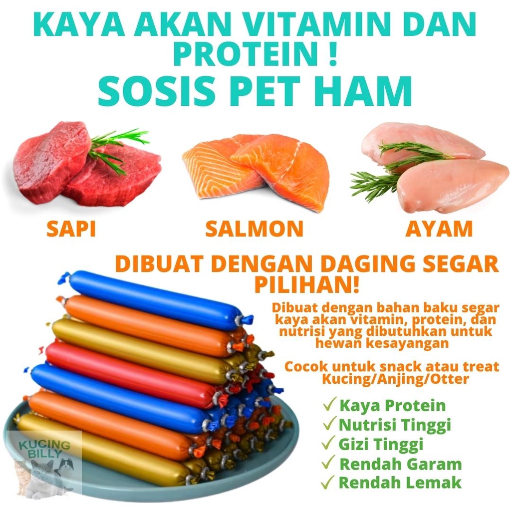 Sosis pet ham kucing anjing