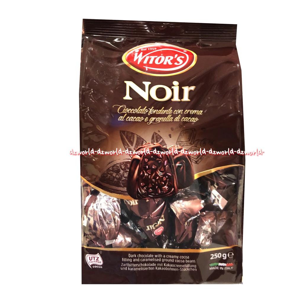 Noir Chocolate Fondente 250gr Dark Chocolate With Creamy Chocoa Coklat Isi Noirr