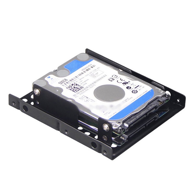 {LUCKID}Desktop 2.5 To 3.5 Hard Drive Dual Desktop SSD Mounting Bracket Internal Adapter