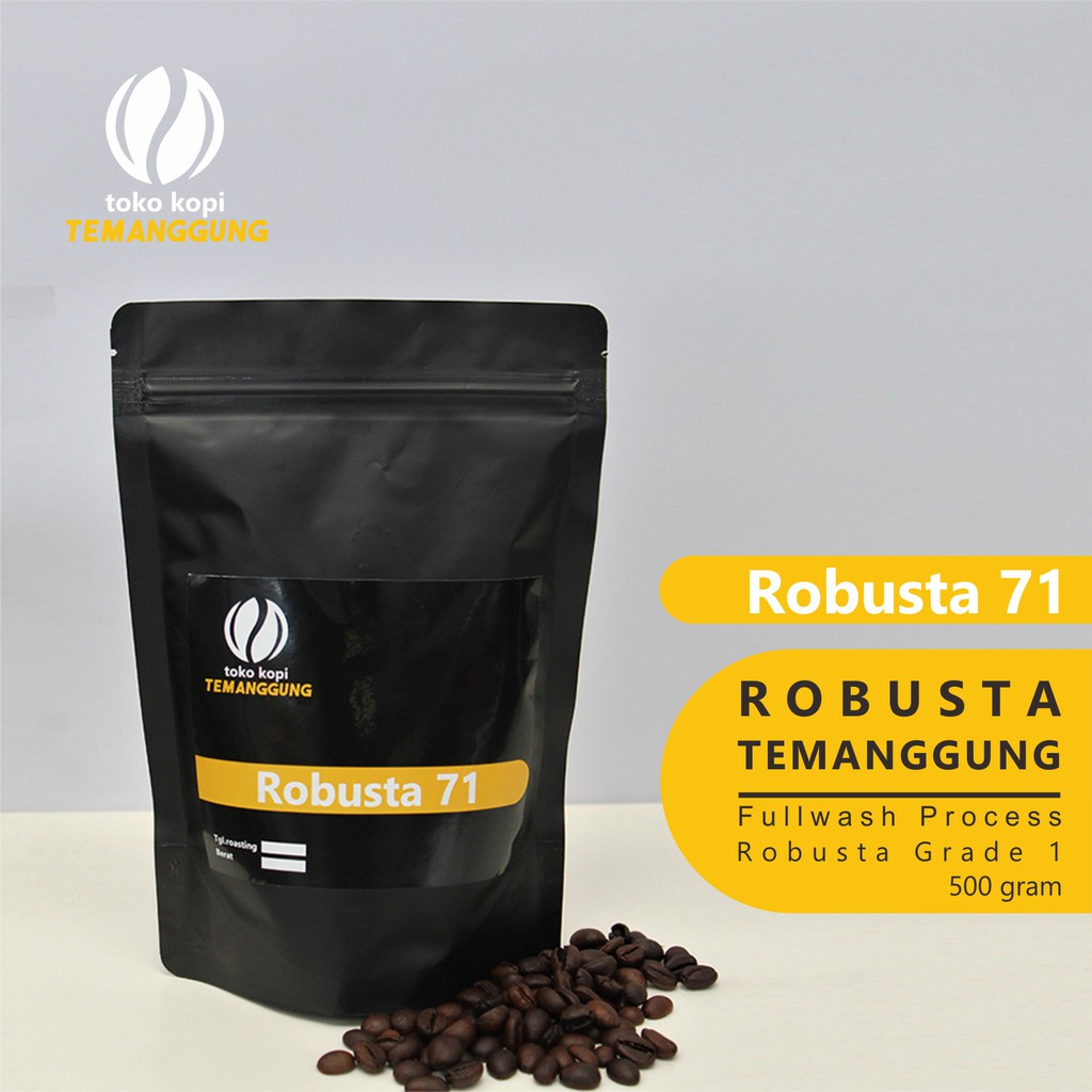 

Kopi Robusta Temanggung 500 gram Biji Kopi Atau Bubuk Kopi
