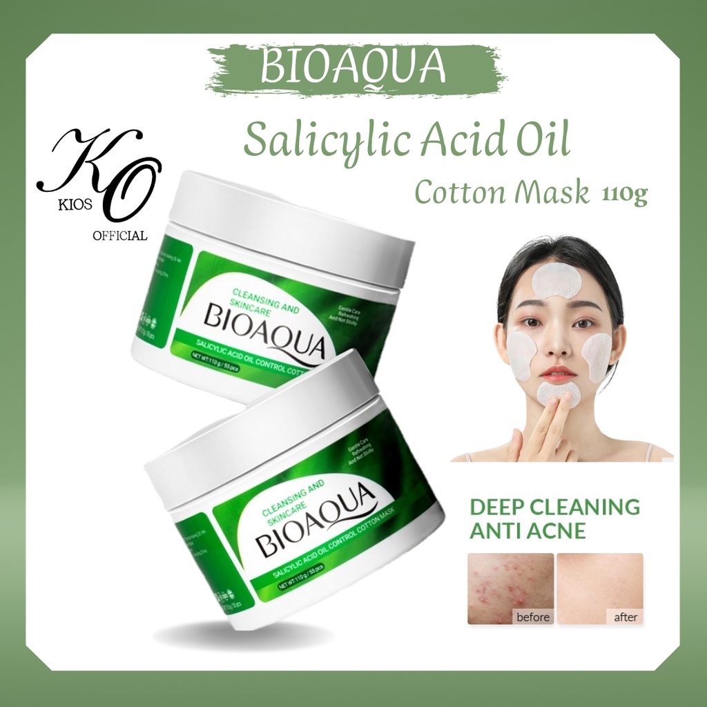 Bioaqua Salicylic Acid Oil Control Cotton Mask 110g/55pcs
