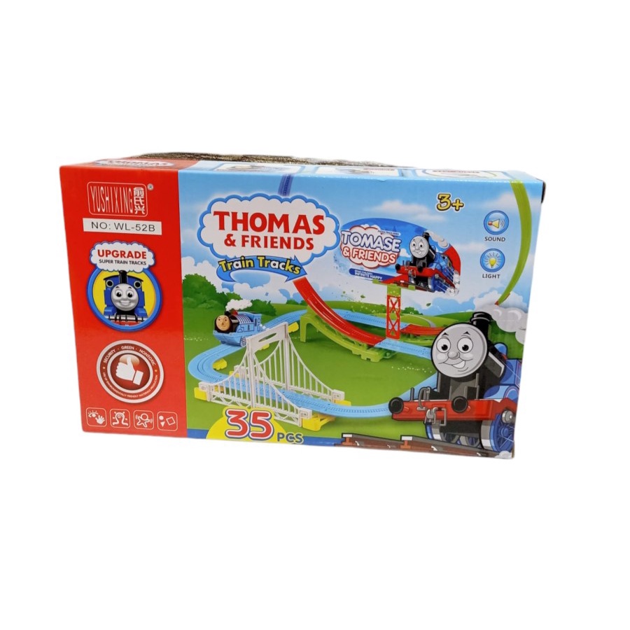 PROMO Mainan Anak Murah Track Set Train Thoomas &amp; Friends Roller Coaster 35Pcs - Kado Permainan Seru Anak laki-laki Track Jalur Coaster Kereta Toomas Montessori Track Kids