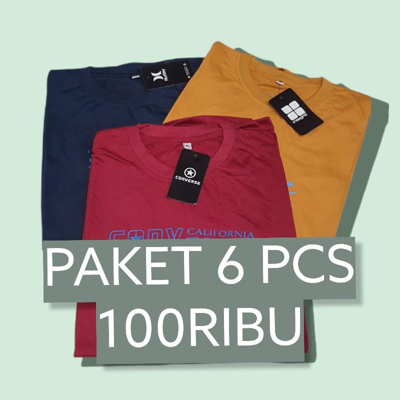 Doublefive - GROSIR ISI 6 PCS Kaos Pria Distro / Baju / Baju Kaos Pria / Kaos Pria / Baju Distro Pria Keren / Kaos Distro Pria Keren / Kaos Distro / Bonus Dadakan / Kaos Wanita / Baju Wanita / T - Shirt