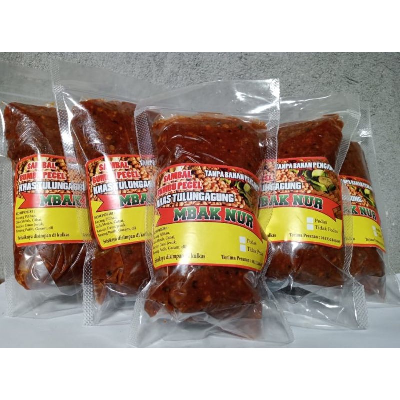 Sambal Pecel Mbak Nur - Khas Tulungagung (Tanpa bahan pengawet)