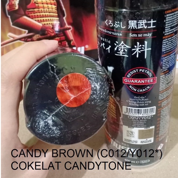 Pilox Pilok Cat Semprot New Samurai Paint Kurobushi Candytone Coklat / Candy Brown (Y012*) 400ml