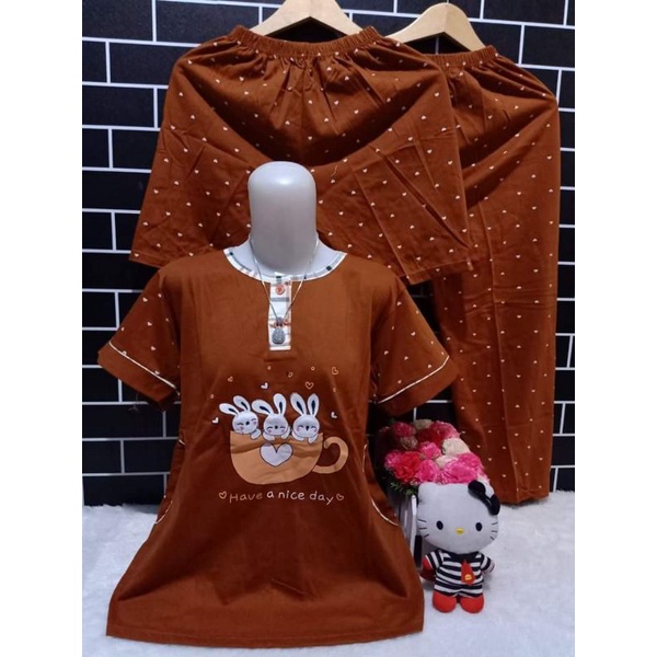 baju tidur 3in 1 merek( Tessa)