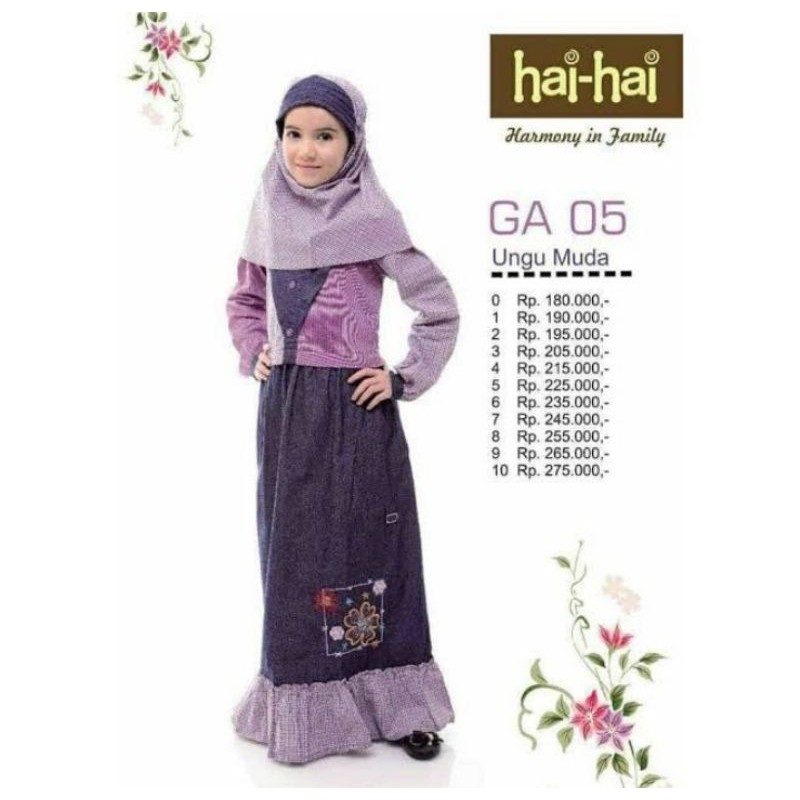 preloved gamis anak haihai