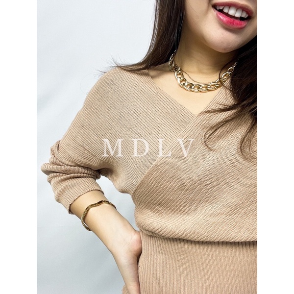 MDLV ~ BG KHEYLA TOP RAJUT // ATASAN RAJUT LENGAN PANJANG //FASHION WANITA