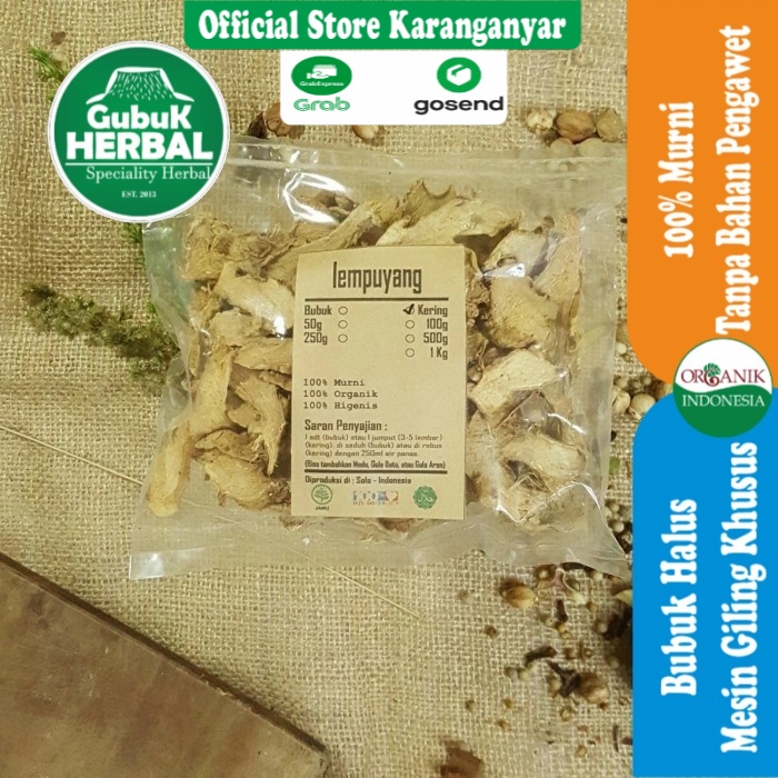 

LEMPUYANG / PUYANG KERING 50 gr - Zingiber Zerumbet - ASLI - KUALITAS PREMIUM - ORGANIK