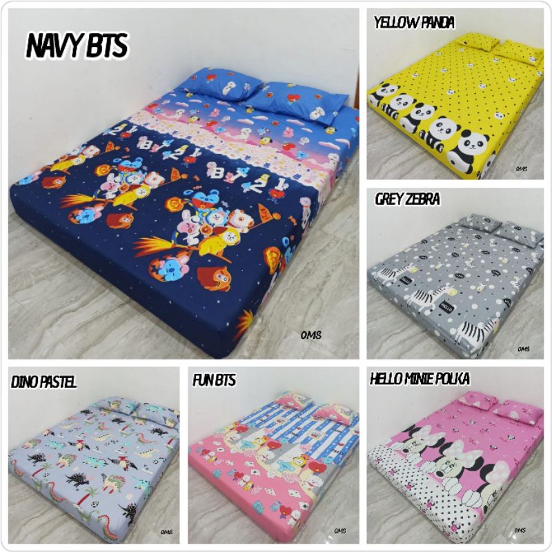 SPREI HOME MADE SHABBY TIDUR NYENYAK SPREI BTS