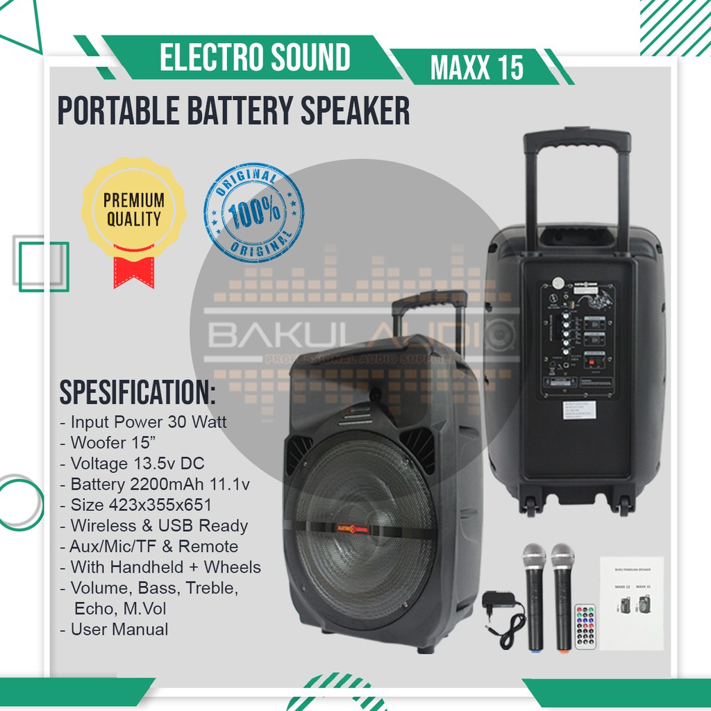 speaker meeting / speaker meeting 15 inch portable / kualitas suara jernih / 100% original