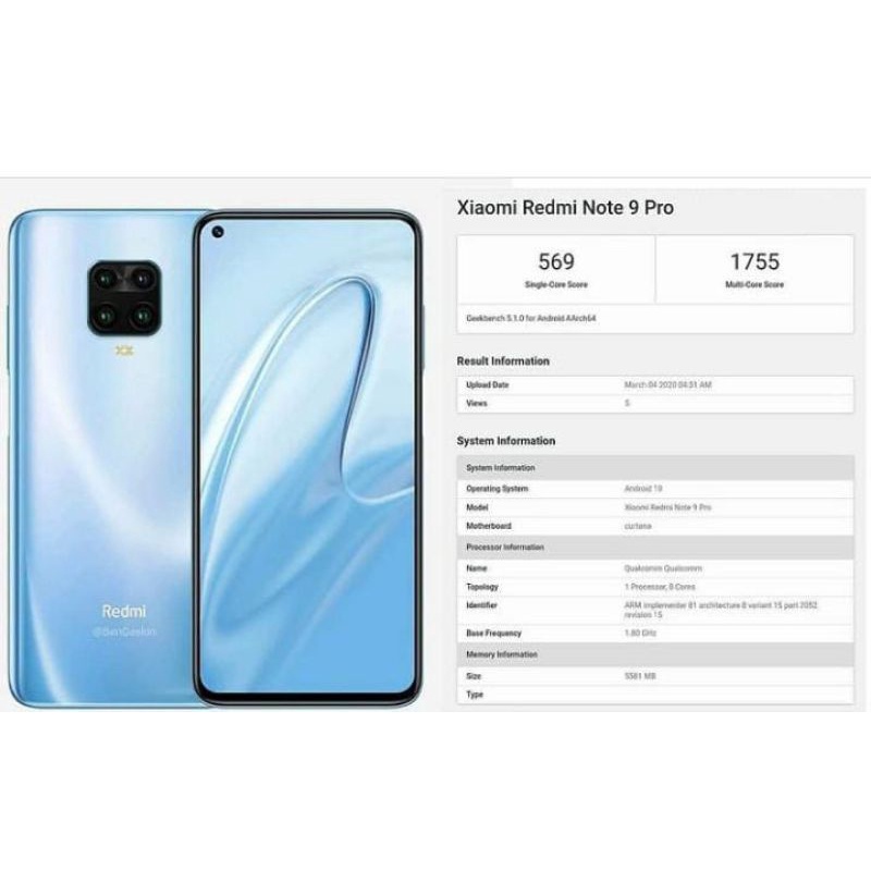xiomi note 9 pro
