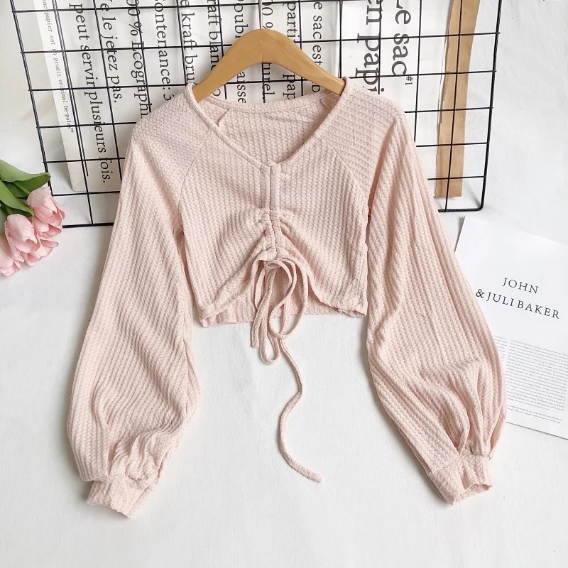 BLOUSE CROP - BLOUSE KOREA - TORENIA BLOUSE