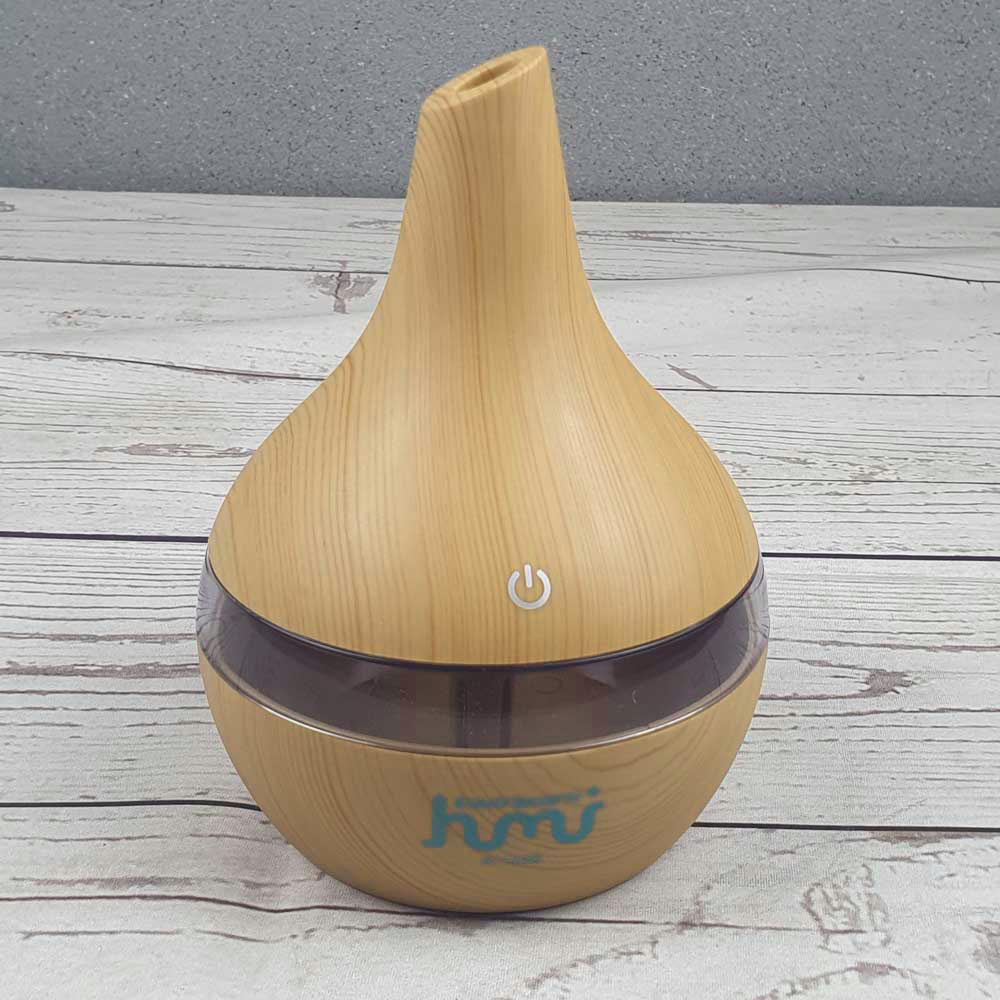 Air Humidifier Ultrasonic Aromatherapy Oil Diffuser Wood Grain 300ml -- Taffware