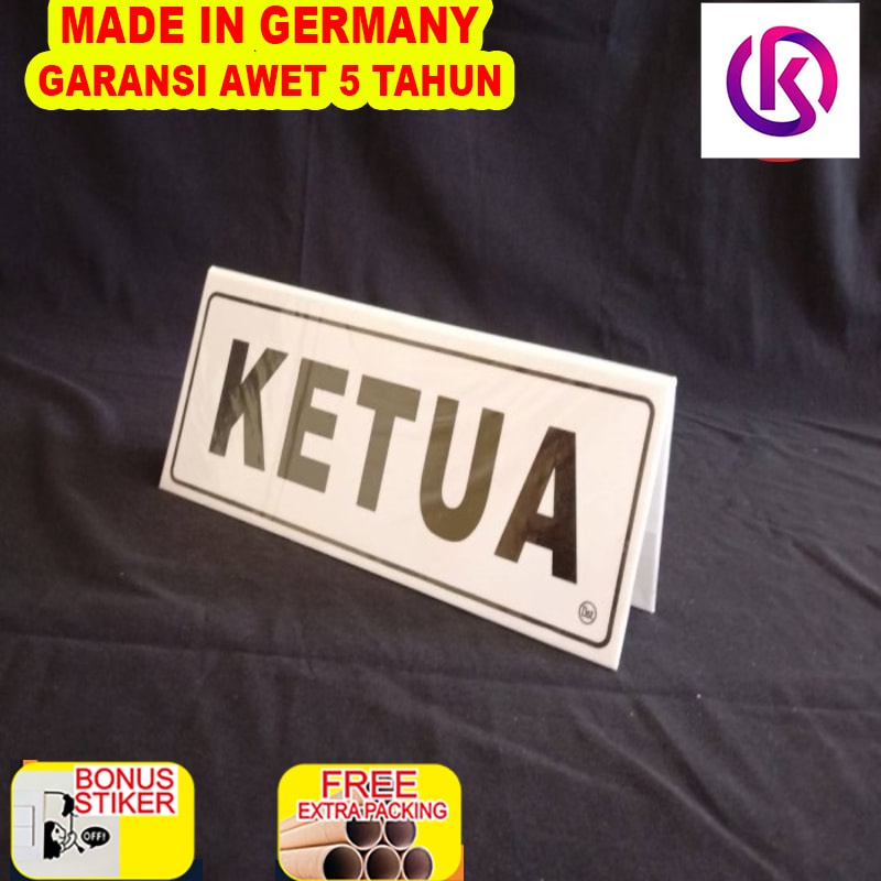 

Promo Papan Label Akrilik Label Meja Tulisan Ketua