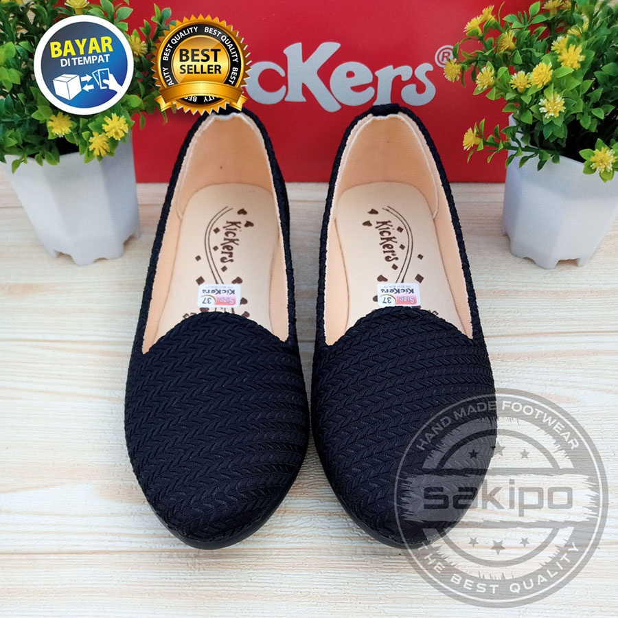 PROMO 8.8 KEMERDEKAAN SALE SEPATU WANITA DEWASA BALET RAJUT KICKERS TRENDI TERMURAH TERLARIS TAMPIL CANTIK / SAKIPO