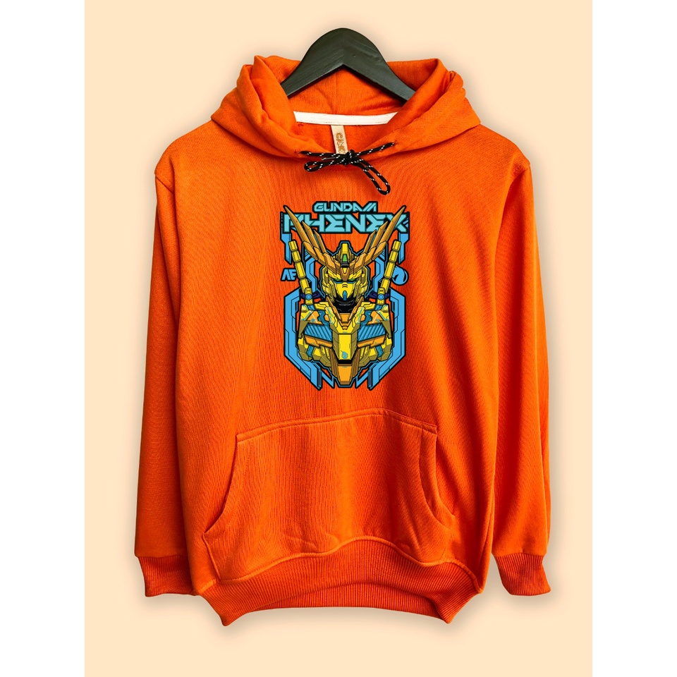Jaket Hoodie Anime Gundam Phenex Gold
