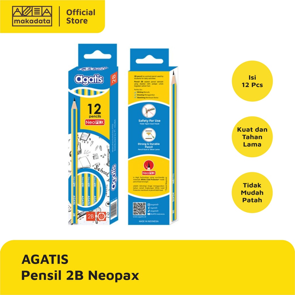 

PENCIL / PENSIL 2B AGATIS NEOPAX (1PAK) MURAH