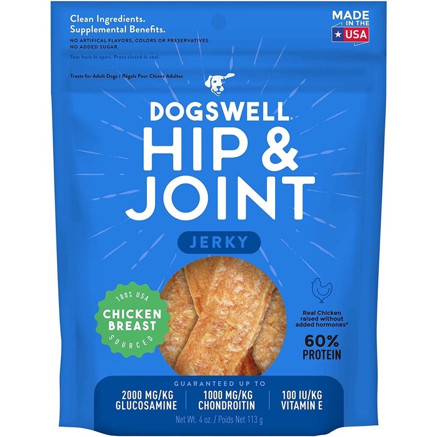 Dogswell Hip & Joint Jerky Chicken Breast - Dog Treats - Snack Anjing