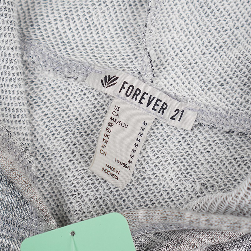 Hoodie Wanita- Pullover Long Sleeve Grey [FVR 52]-3