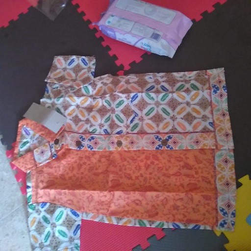 Seragam Batik Anak Kemeja Batik Hem Anak Pria  Motif Kawung