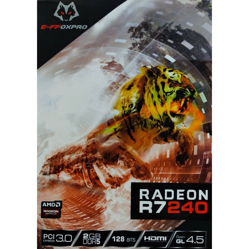 VGA AMD RADEON R7 240 DDR5 2GB 128 BIT E FFOXPRO