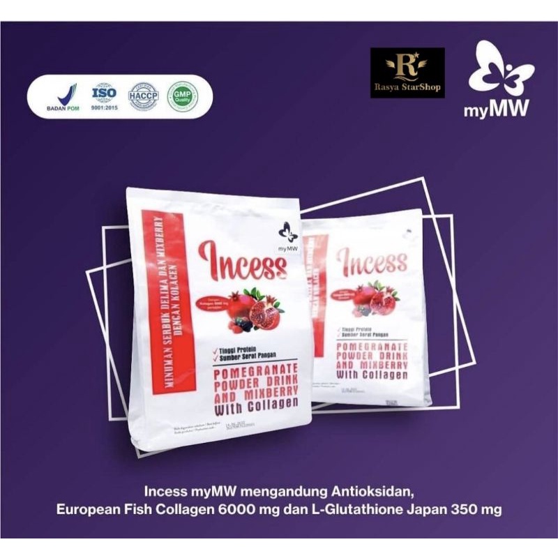 INCESS Collagen Drink 1 POUCH Isi 15 Sachet
