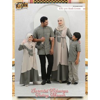 Sarimbit ETHICA ELFA 201 ROCK GREEN || Kagumi 206 Kagumi kids 87 Kahfi 163 kahfi kids 117
