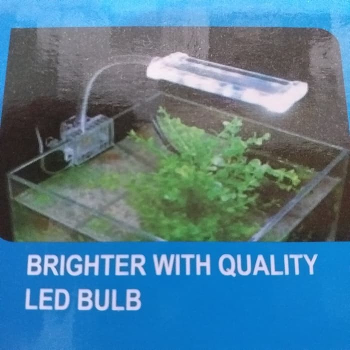 Lampu Led Aquarium Jepit 3W YAMANO Matahari Ikan Tanaman OK**