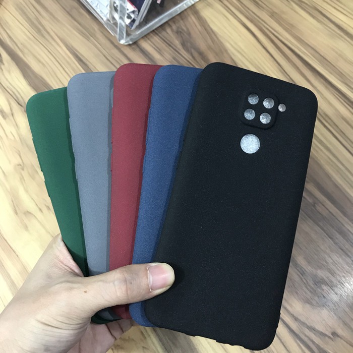 PREMIUM TPU SANDSTONE SOFT JELLY CASE CAMERA PROTECTOR REDMI NOTE 9