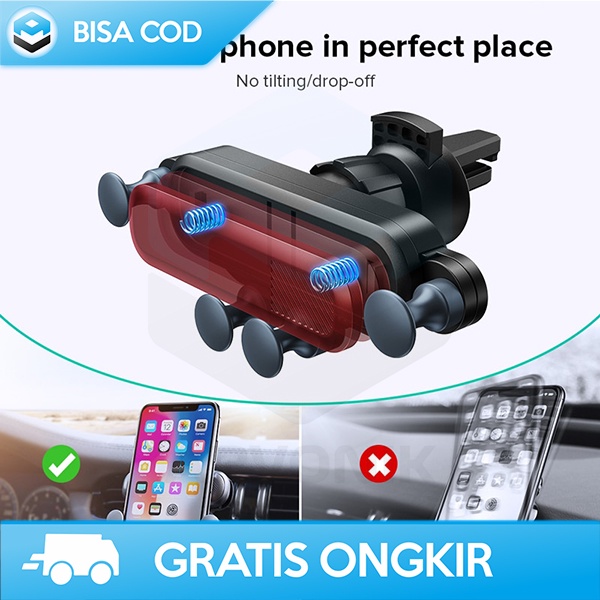 HOLDER SMARTPHONE BRACKET MOBIL LUXURY AIR VENT GRAVITY BY INIU R11